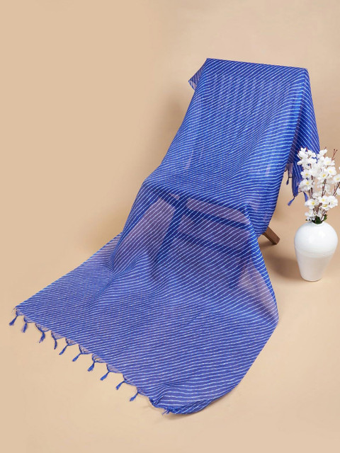 AKSHADEEP Leheriya Printed Kota Doria Dupatta - Image 3