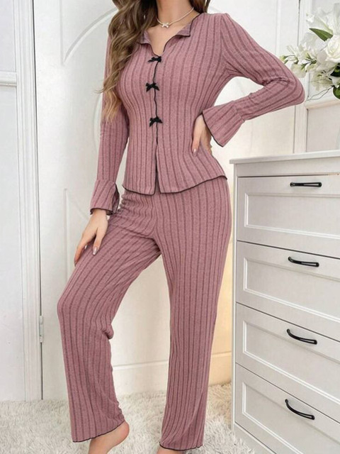 StyleCast Women Shirt Collar Night Suits