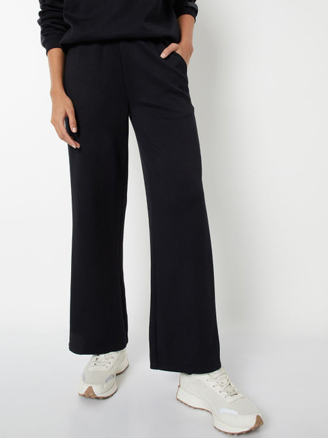 max Women Mid-Rise Regular Trousers