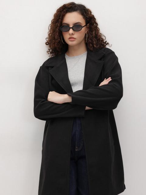 The Roadster Life Co. Notched Lapel Collar Single-Breasted Overcoat