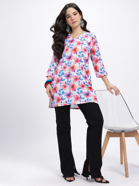 Anouk Rustic Floral Print Straight Kurti - Image 6