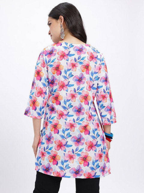 Anouk Rustic Floral Print Straight Kurti - Image 5