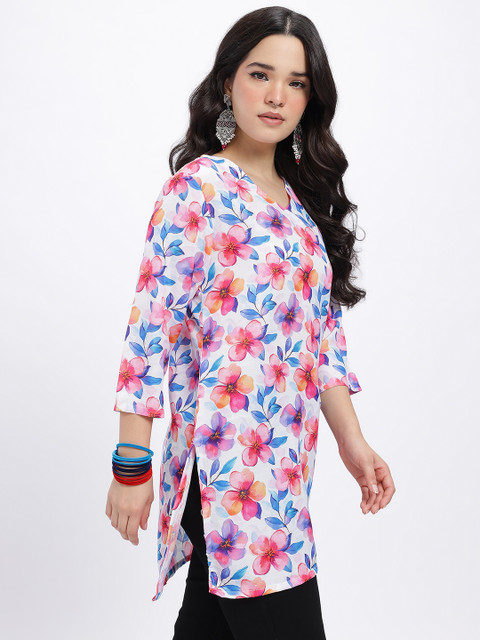 Anouk Rustic Floral Print Straight Kurti - Image 4