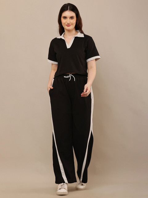 CLOTHINK INDIA Polo Collar T-Shirt With Trouser