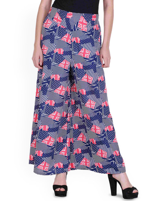 Deewa Women Geometric Printed Wide Leg Ethnic Palazzos