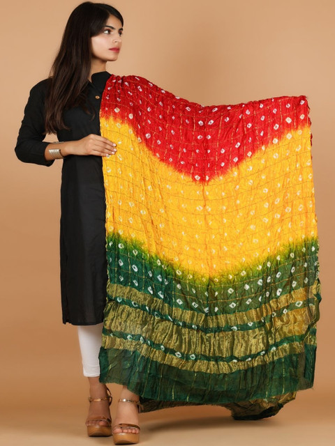 RajeRaj Bandhani Dyed Dupatta