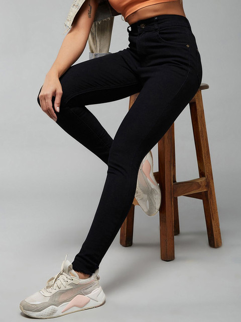 Miss Chase Women Slim Fit High-Rise Stretchable Jeans