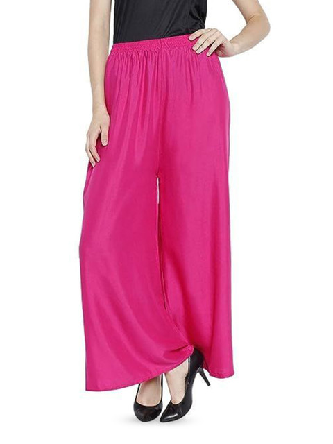 Thrifty Thread Women Flared Knitted Ethnic Palazzos