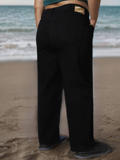 Aadvi Fashion Women Plus Size Smart Relaxed Fit High-Rise Stretchable Jeans - Image 2