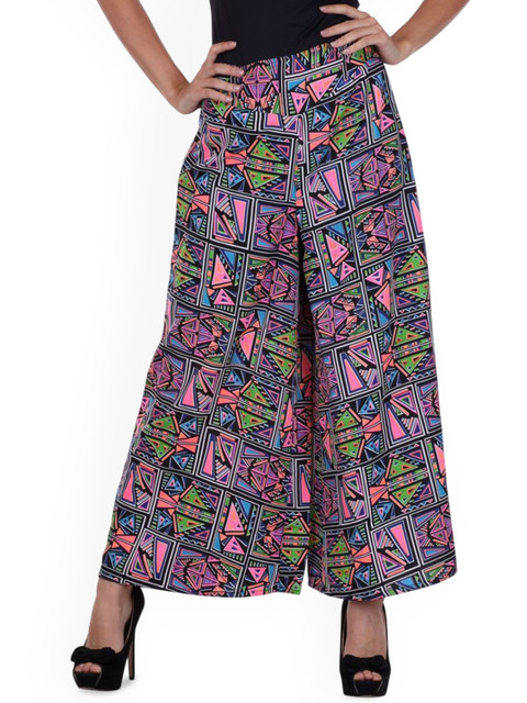 Deewa Women Geometric Printed Wide Leg Ethnic Palazzo
