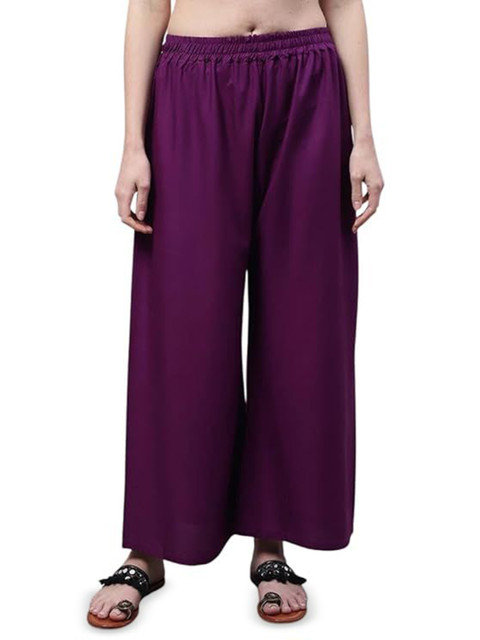 Thrifty Thread Women Flared Knitted Palazzos