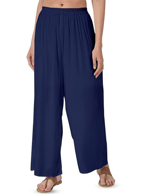 Thrifty Thread Women Flared Knitted Ethnic Palazzos