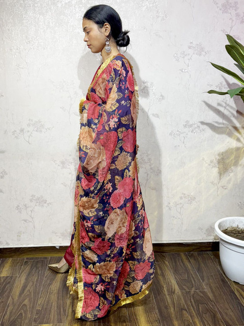 Varanga Floral Printed Dupatta