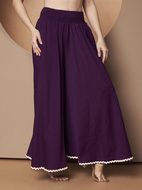 OTABU Women Western Flared Palazzos