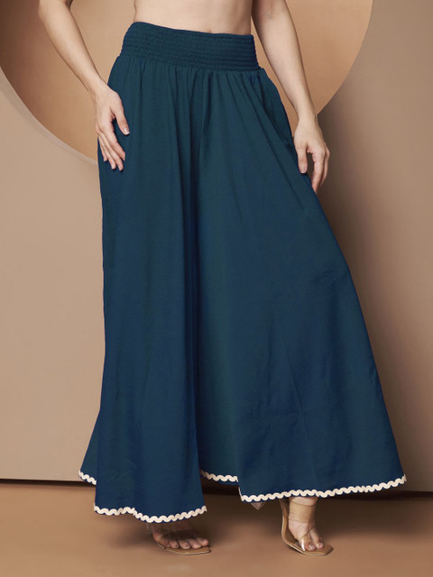 OTABU Women Flared Regular Palazzos