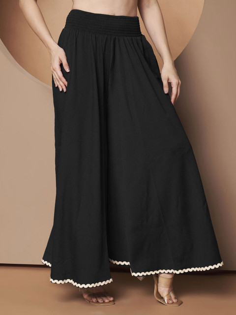 ZWERLON Women Flared Palazzos