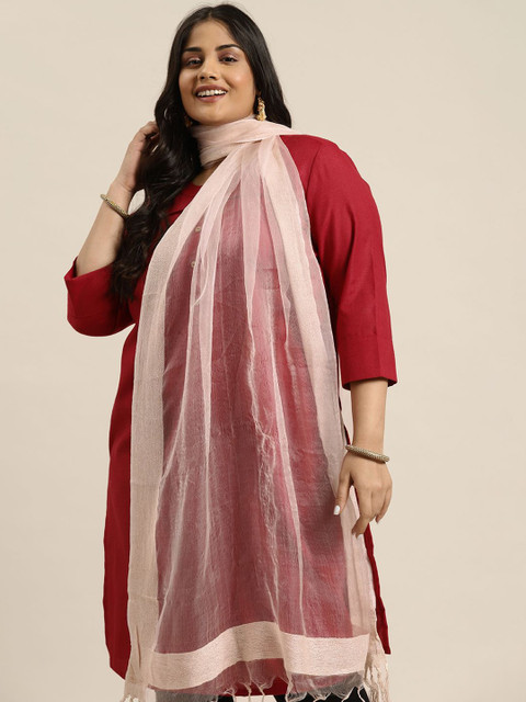 Varanga Tasselled Border Chiffon Dupatta