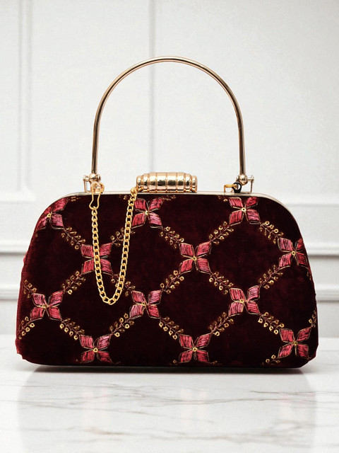 FOR THE BEAUTIFUL YOU Embellished Box Clutch