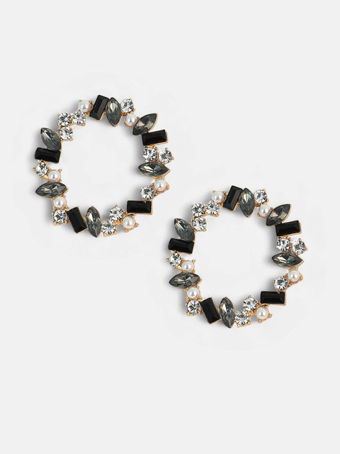 SOHI Women Crystal Hoop Earrings - Image 2