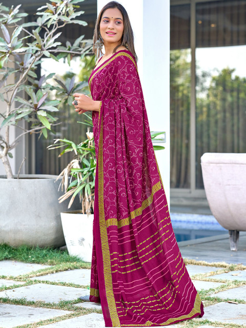 Anouk Floral Pure Cotton Saree