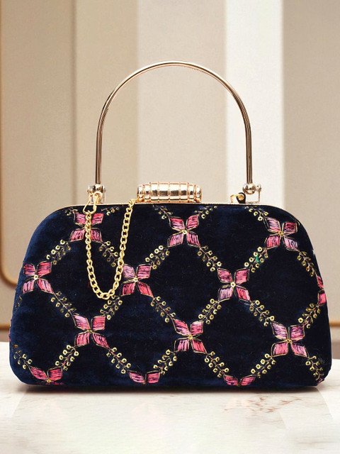 FOR THE BEAUTIFUL YOU Embellished Box Clutch