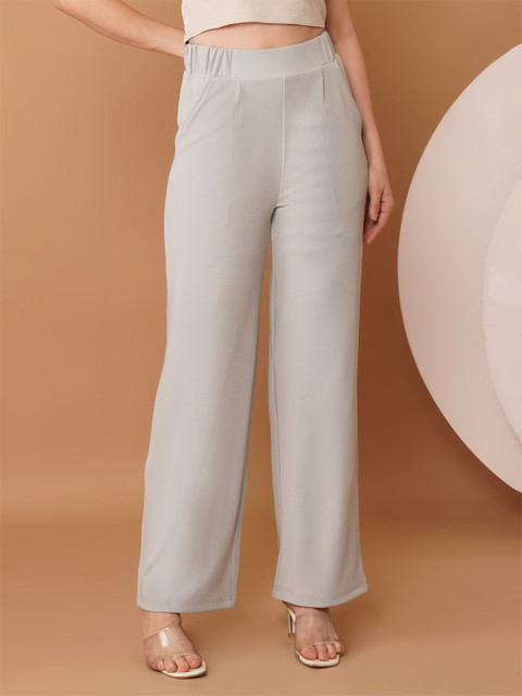 Chemistry Women Original High-Rise Straight Fit Trousers