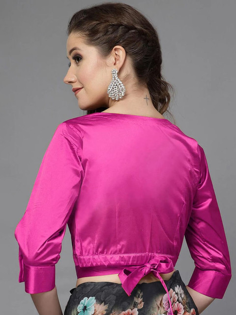 Utsav Fashion Overlapping Readymade Saree Blouse - Image 2