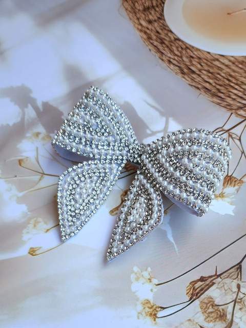 DIVASTRI Women Embellished Alligator Hair Bow Clip