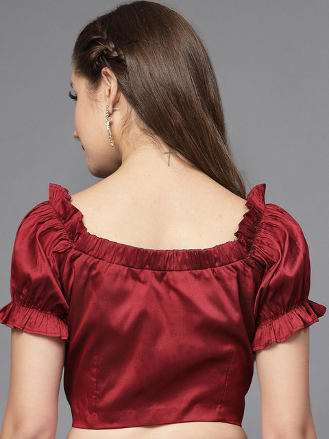 Utsav Fashion Square Neck Readymade Saree Blouse - Image 2