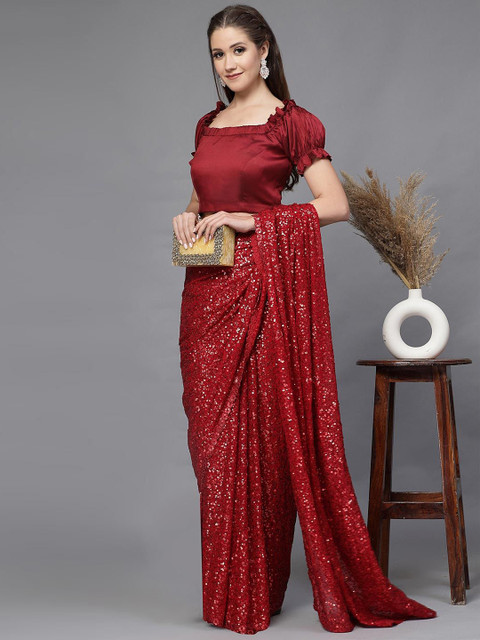 Utsav Fashion Square Neck Readymade Saree Blouse - Image 3