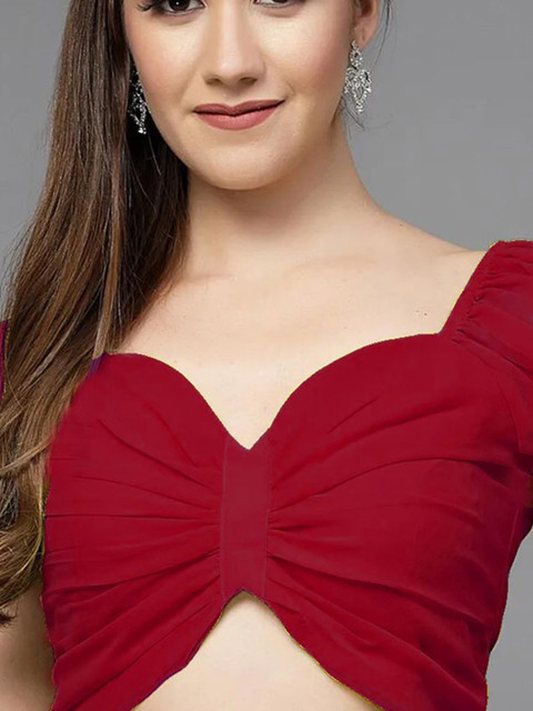 Utsav Fashion Sweaterheart Neck Readymade Saree Blouse - Image 4