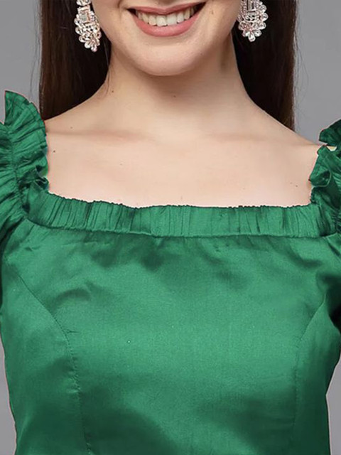 Utsav Fashion Square Neck Readymade Saree Blouse - Image 4