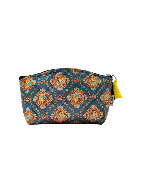 MAATIR DESIGNS Floral Printed Cosmetic Toiletry Pouch
