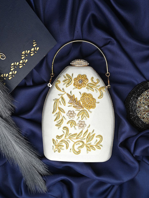 Toobacraft Embellished Box Clutch