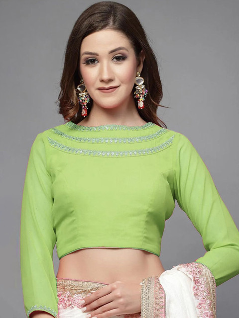 Utsav Fashion Embellished Tie Up Readymade SareeBlouse