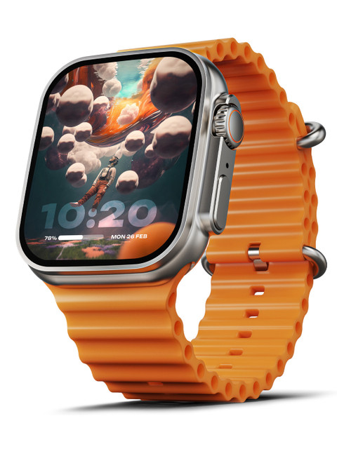 GOBOULT Crown 1.95'' Screen, Working Crown, Zinc Alloy Frame Smartwatch