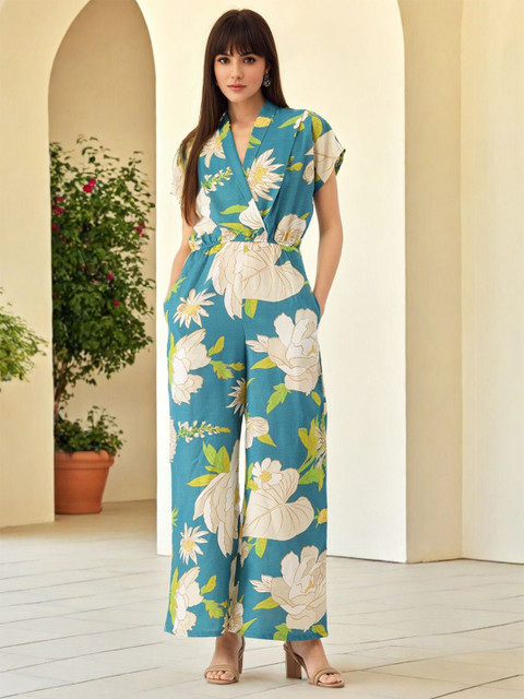 SZN Floral Printed Basic Jumpsuit