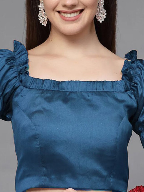 Utsav Fashion Square Neck Readymade Saree Blouse - Image 4