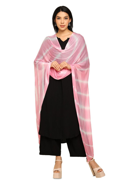 URBAN KANYA Leheriya Dyed Cotton Dupatta