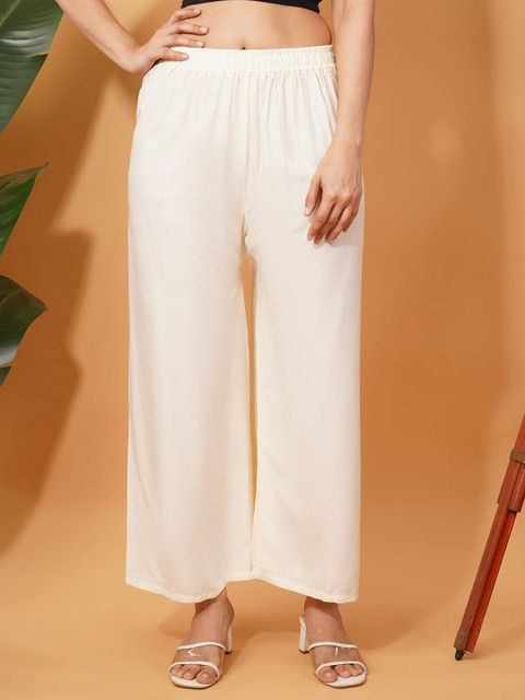 LEGITLOOKS Women Straight Knitted Palazzos