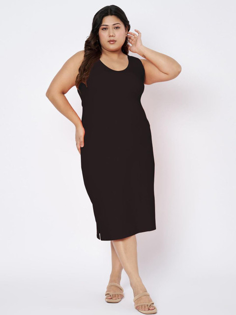 BRINNS Plus Size Sheath Midi Dress