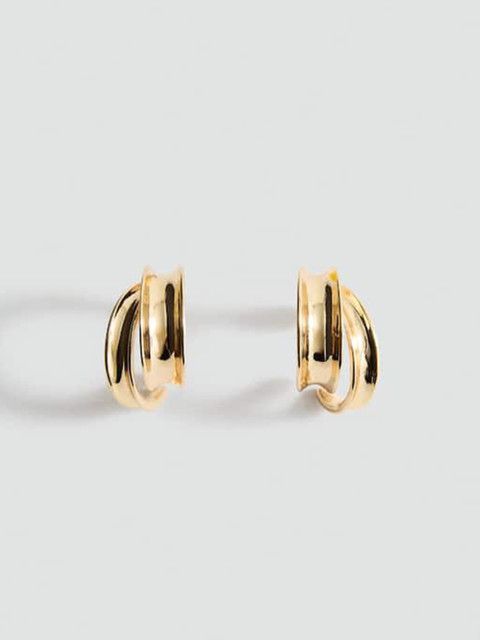 MANGO Contemporary Half Hoop Earrings