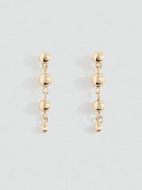 MANGO Circular Shaped Drop Earrings