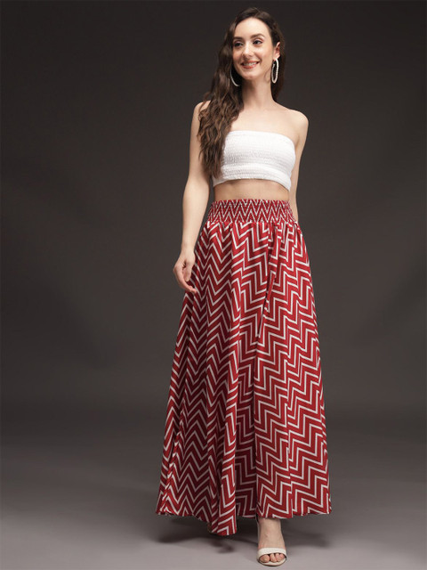 SCUBE DESIGNS Women Printed Flared Ethnic Palazzos