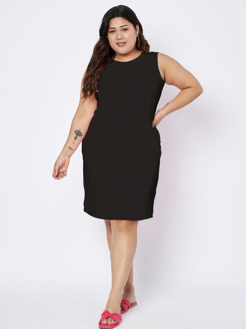 BRINNS Women Cotton Plus Size Sheath Dress