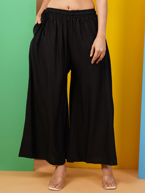 LEGITLOOKS Women Flared Palazzos