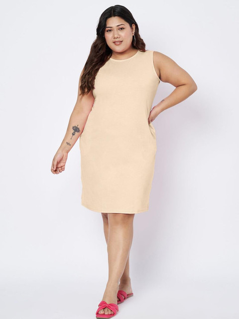 BRINNS Women Cotton Plus Size Sheath Dress