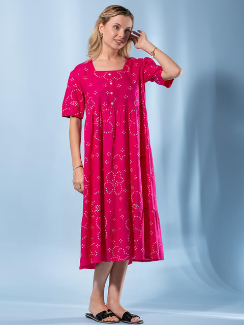 KALINI Women Viscose Rayon Fit & Flare Dresses - Image 6