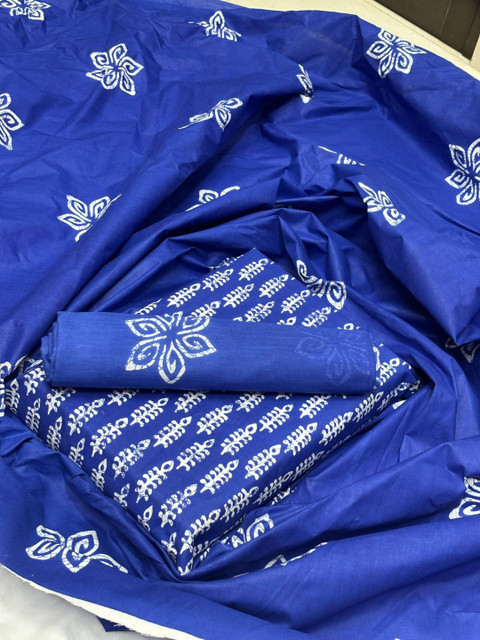 Ravi Janki Suit & Sarees Floral Printed Pure Cotton Unstitched Dress Material