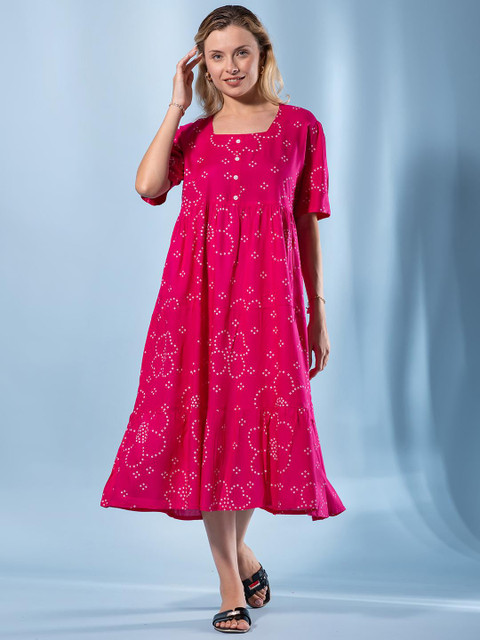 KALINI Women Viscose Rayon Fit & Flare Dresses - Image 5
